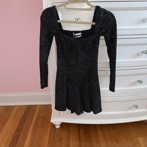 Urban outfitters stretchy sparkly romper
